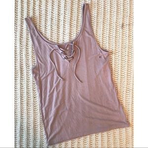 American Eagle Lace Up Tank
